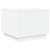 Coffee Table with LED Lights White 50x50x40 cm