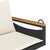 Swing Bench with Cushions Black 109x62x40 cm Poly Rattan