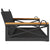 Swing Bench Black 109x62x40 cm Poly Rattan