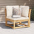 Garden Sofa Corner with Cushions 73x73x65 cm Solid Wood Acacia