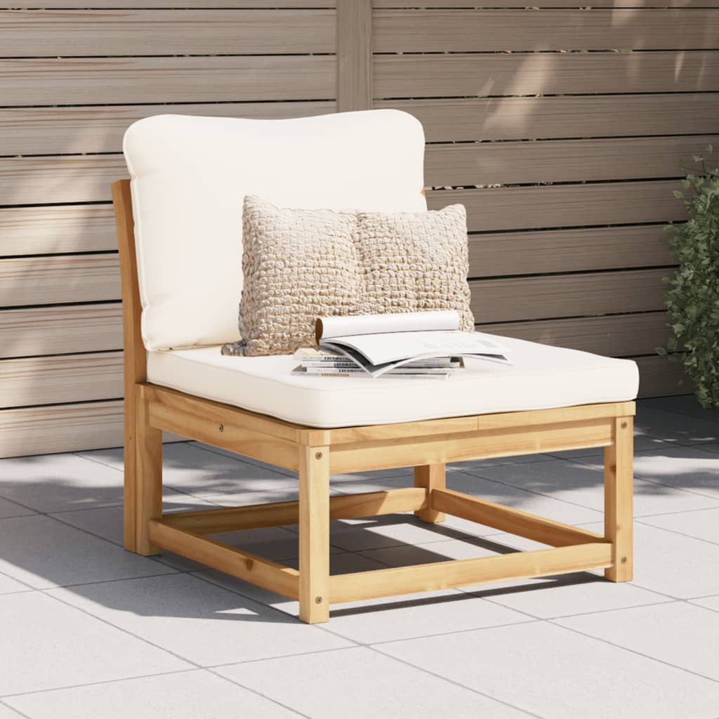 Garden Sofa with Cushions Solid Wood Acacia