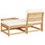 3 Piece Garden Lounge Set with Cushions Solid Wood Acacia