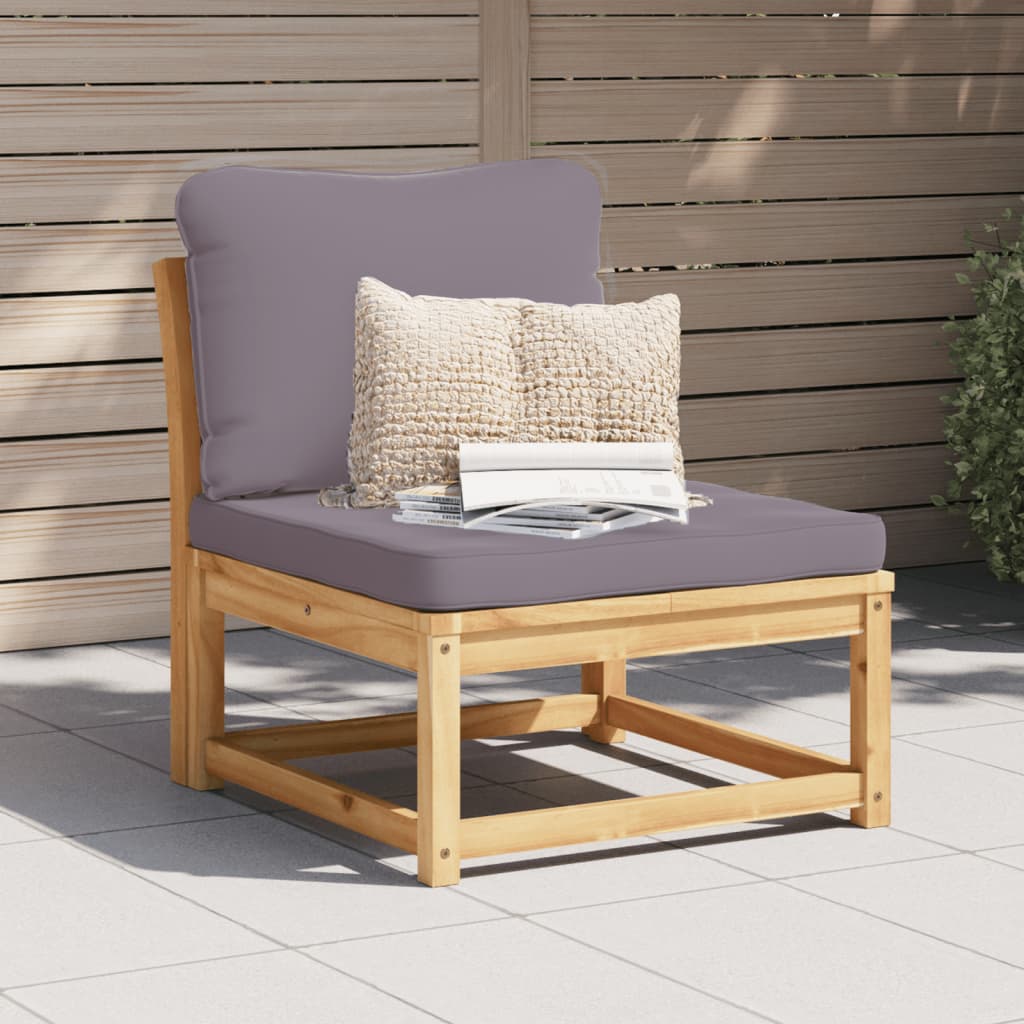 Garden Sofa with Cushions Solid Wood Acacia