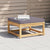 Garden Footstool with Cushions Solid Wood Acacia