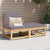 3 Piece Garden Lounge Set with Cushions Solid Wood Acacia