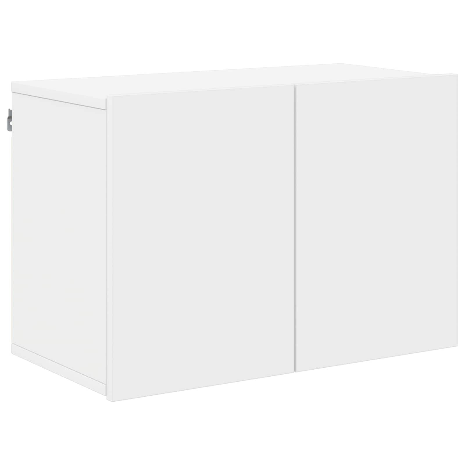 5 Piece TV Wall Units White Engineered Wood
