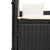 Double Sun Lounger with Roof and Curtains Black Poly Rattan
