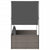 Double Sun Lounger with Roof and Curtains Grey Poly Rattan