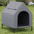 Dog House Light Grey Oxford Fabric and Steel