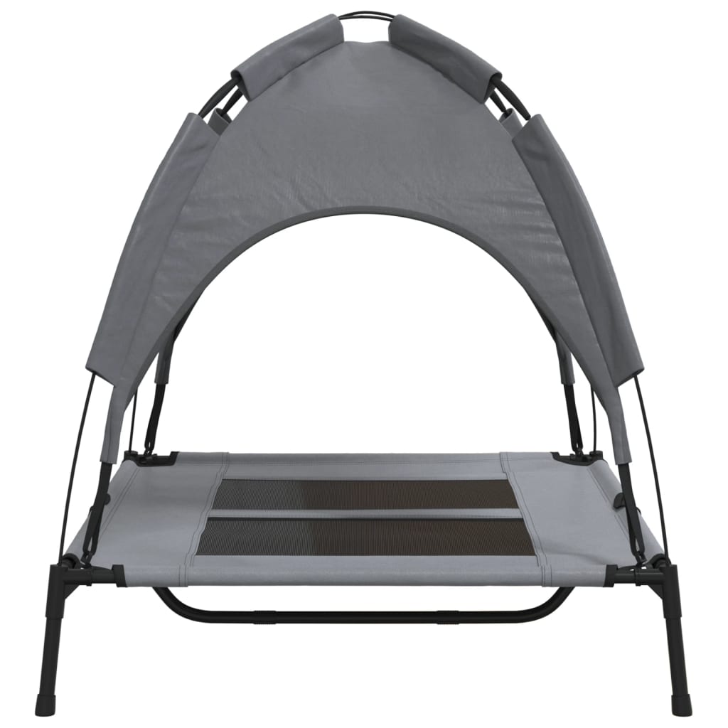 Dog Bed with Canopy Anthracite Oxford Fabric and Steel