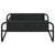 Elevated Dog Bed Anthracite Oxford Fabric and Steel