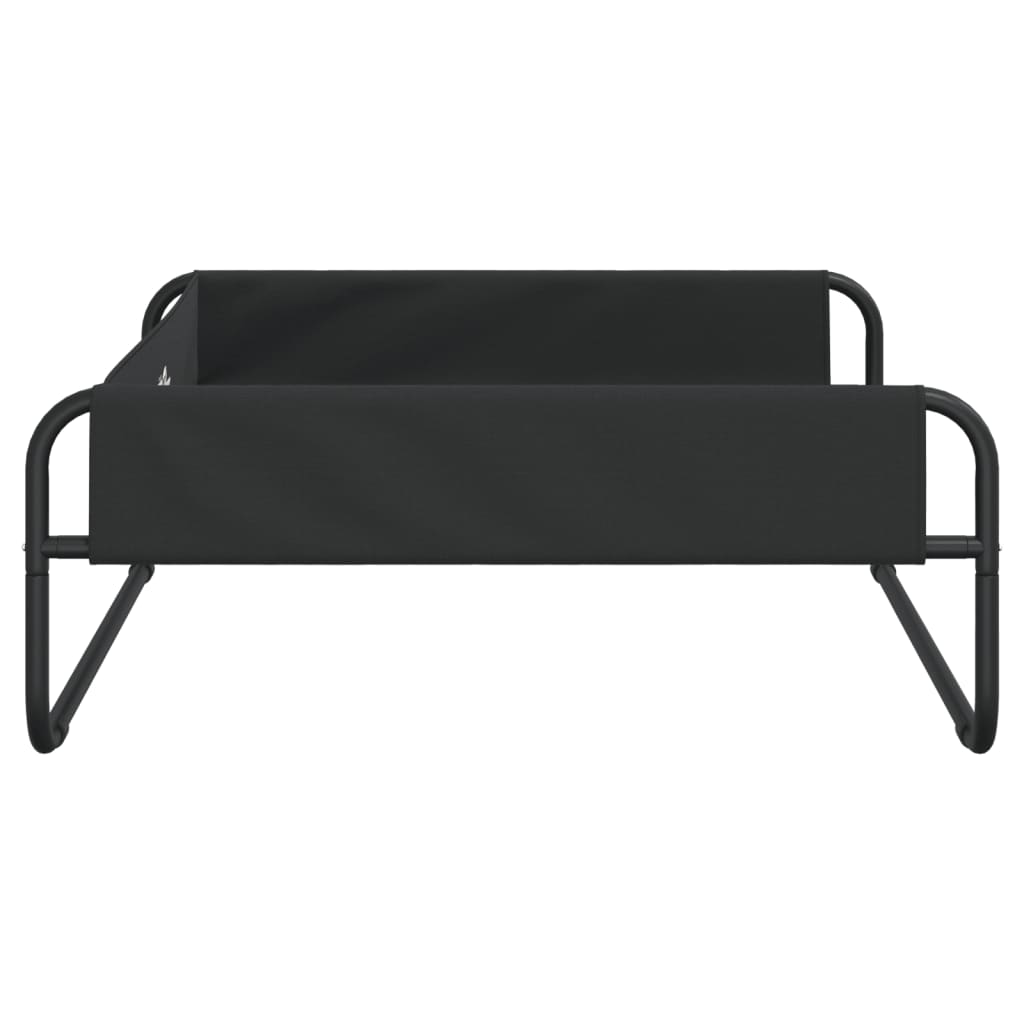 Elevated Dog Bed Anthracite Oxford Fabric and Steel