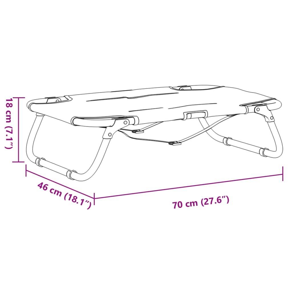 Dog Bed Foldable Anthracite Oxford Fabric and Steel