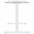 Standing Desk Frame White (94-135)x60x(70-114) cm Steel