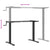 Standing Desk Frame Black (94-135)x60x(70-114) cm Steel