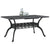 Garden Table Black 150x90x72 cm Cast Aluminium