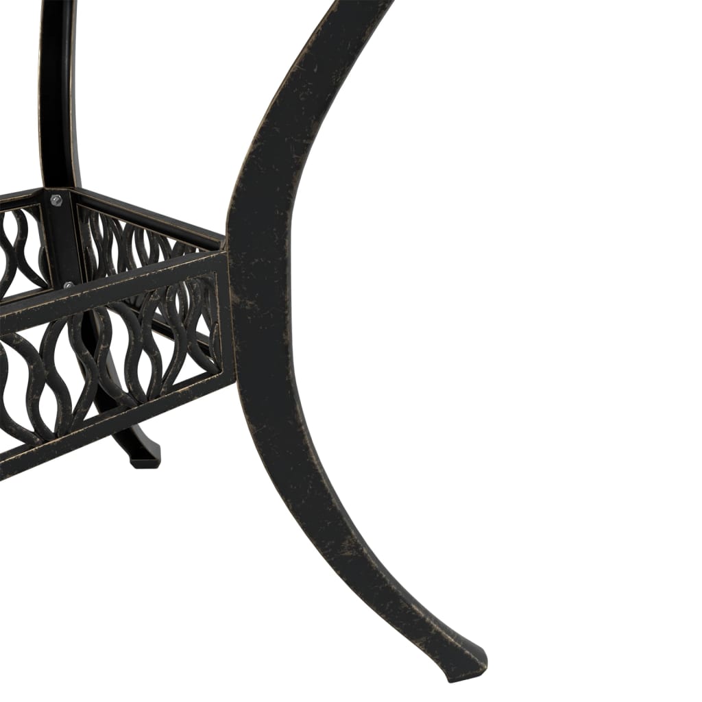 Garden Table Bronze Ø90x75 cm Cast Aluminium