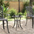 Garden Table Black Ø48x53 cm Cast Aluminium