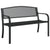 Garden Bench 119 cm Black Steel