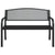 Garden Bench 119 cm Black Steel