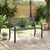 Garden Bench 119 cm Black Steel