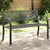 Garden Bench 119 cm Black Steel