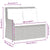Reclining Garden Bench with Cushions Grey Poly Rattan