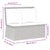 Reclining Garden Bench with Cushions Grey Poly Rattan