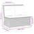 Reclining Garden Bench with Cushions Grey Poly Rattan