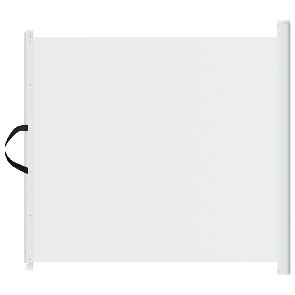 Retractable Pet Gate White 117.5x125 cm