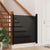 Retractable Pet Gate Black 117.5x125 cm