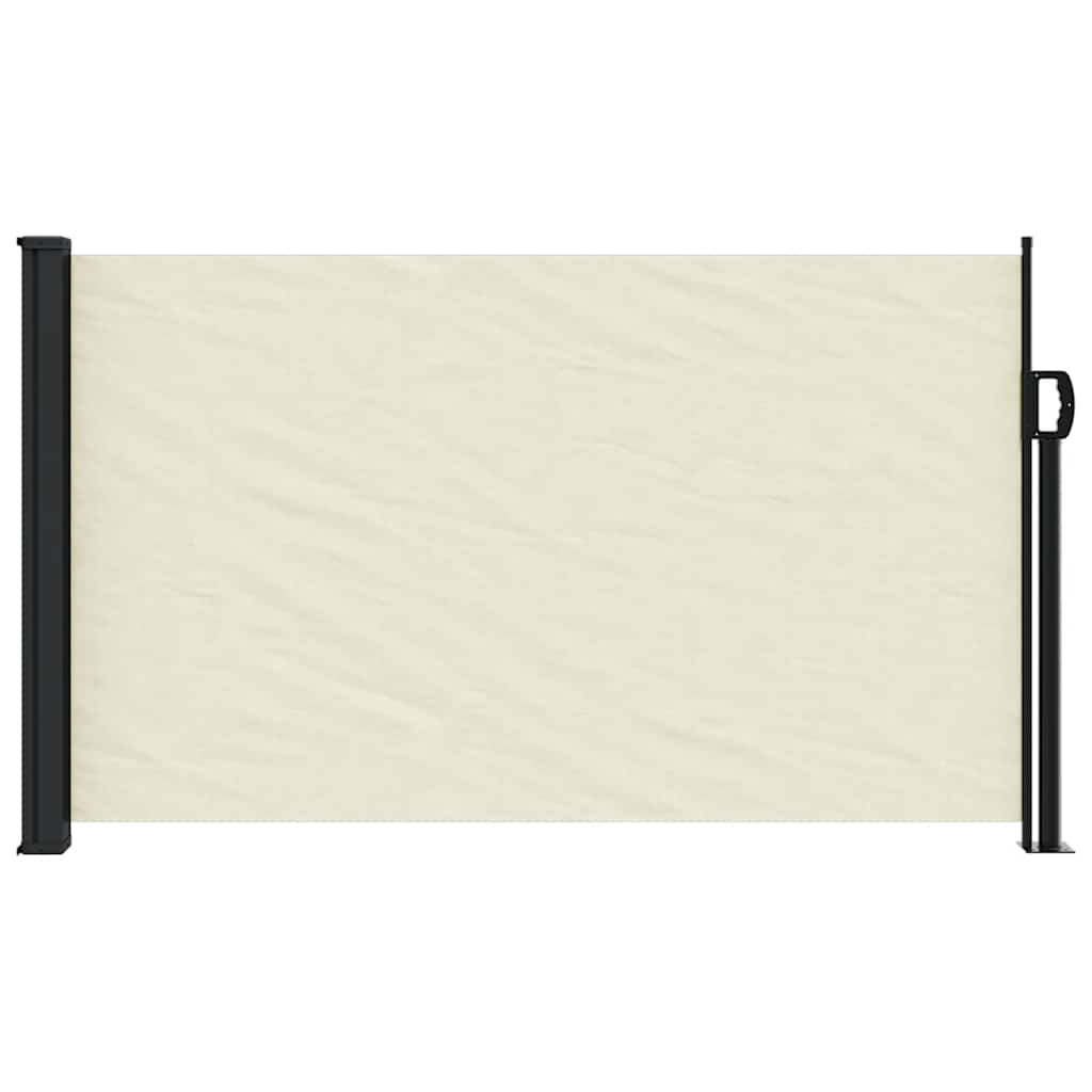Retractable Side Awning Cream 120x500 cm