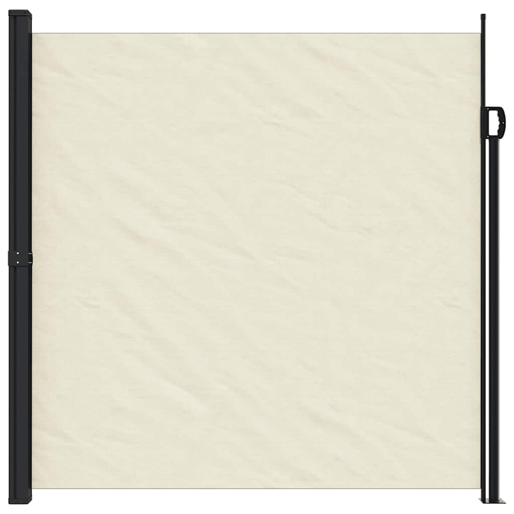 Retractable Side Awning Cream 200x500 cm