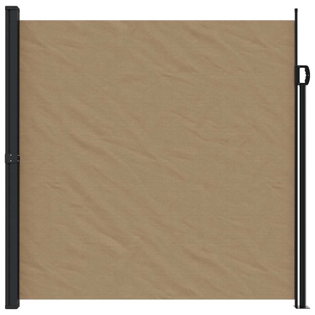 Retractable Side Awning Taupe 200x500 cm