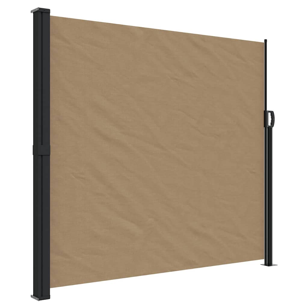 Retractable Side Awning Taupe 180x600 cm