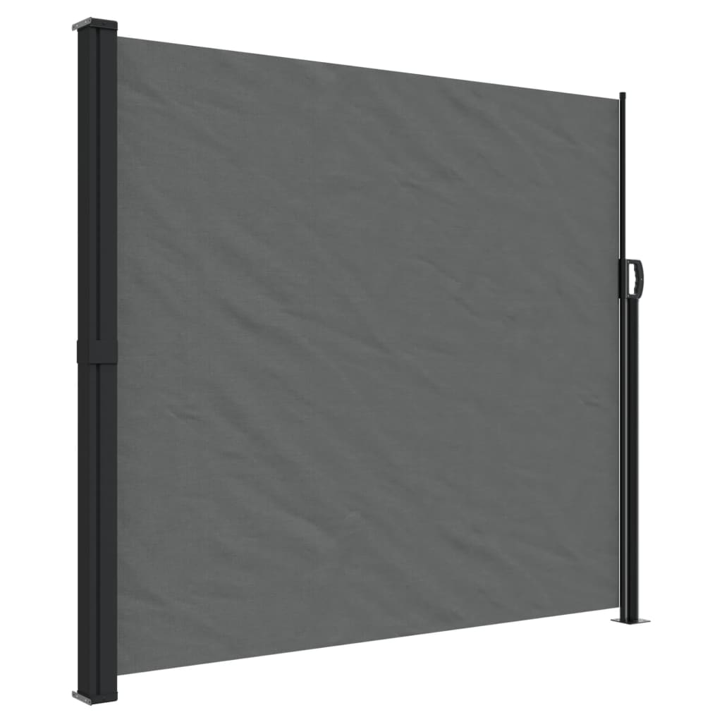 Retractable Side Awning Anthracite 180x600 cm