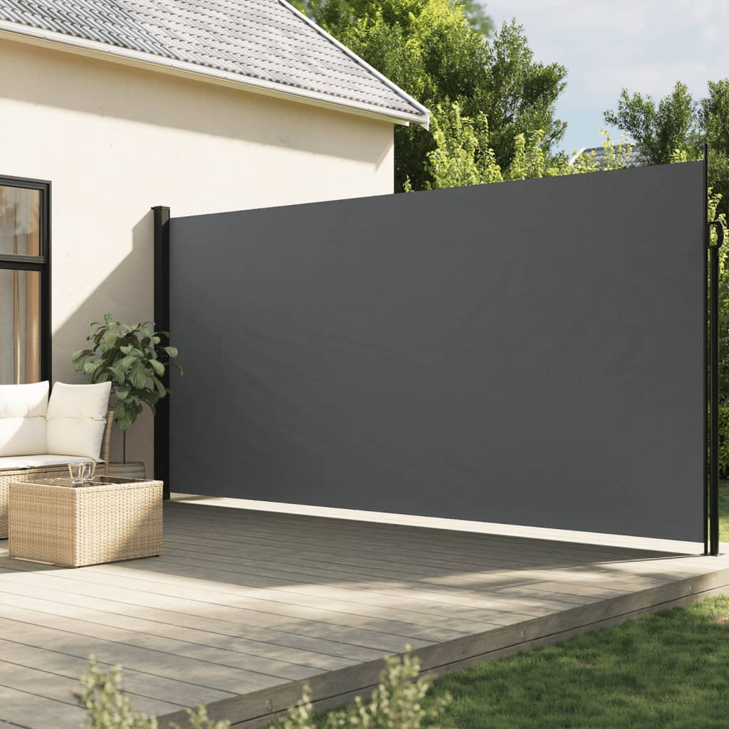 Retractable Side Awning Anthracite 200x600 cm