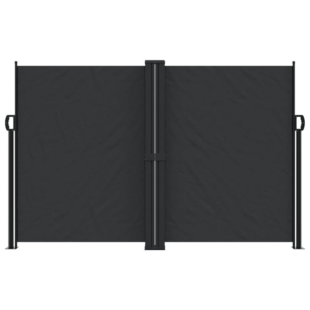 Retractable Side Awning Black 160x1000 cm