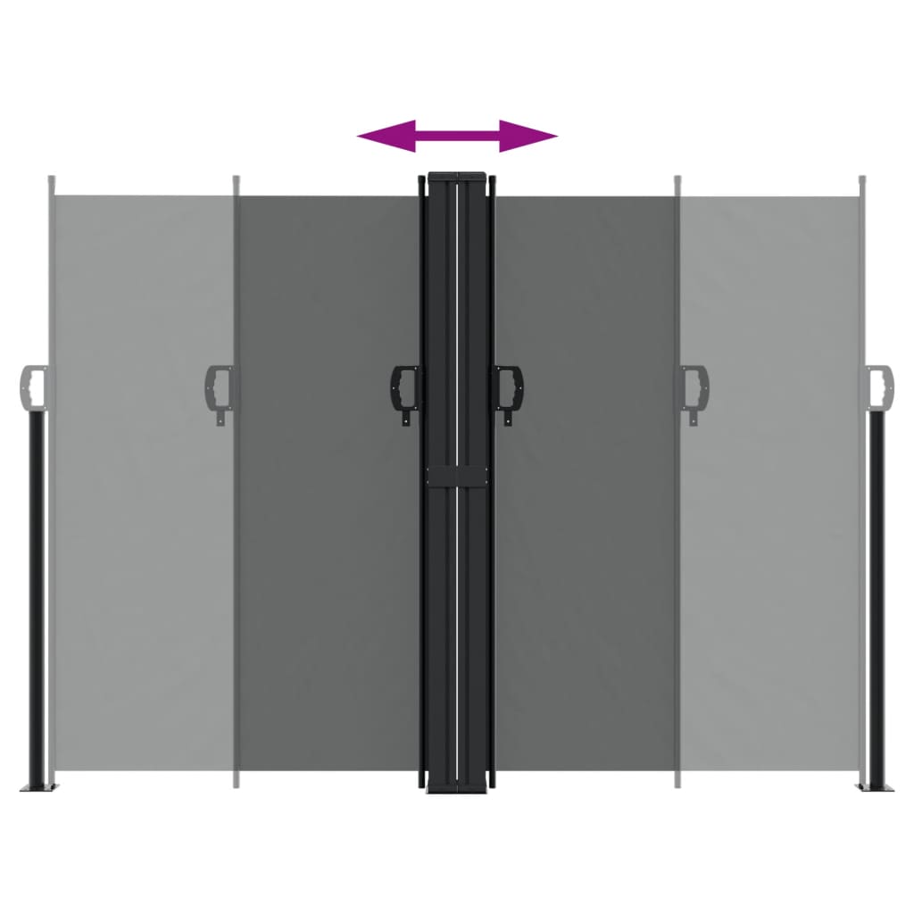 Retractable Side Awning Anthracite 180x1000 cm