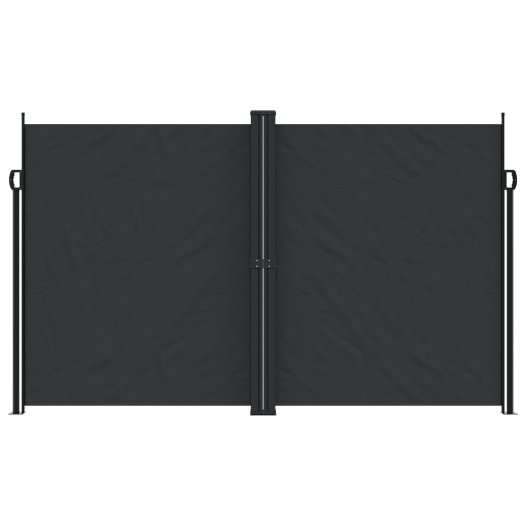 Retractable Side Awning Black 200x1000 cm