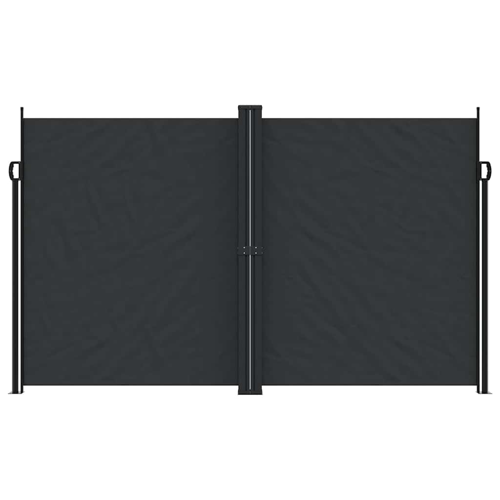 Retractable Side Awning Black 200x1200 cm