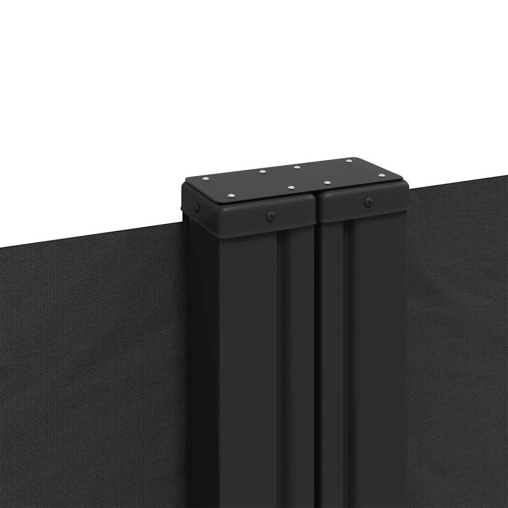 Retractable Side Awning Black 200x1200 cm