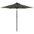 Garden Parasol with Steel Pole Anthracite 225x225x212 cm