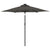 Garden Parasol with Steel Pole Anthracite 225x225x212 cm