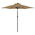 Garden Parasol with Steel Pole Taupe 225x225x212 cm