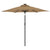 Garden Parasol with Steel Pole Taupe 225x225x212 cm