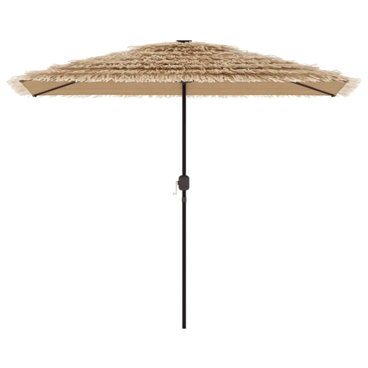 Garden Parasol with Steel Pole Brown 300x200x250 cm
