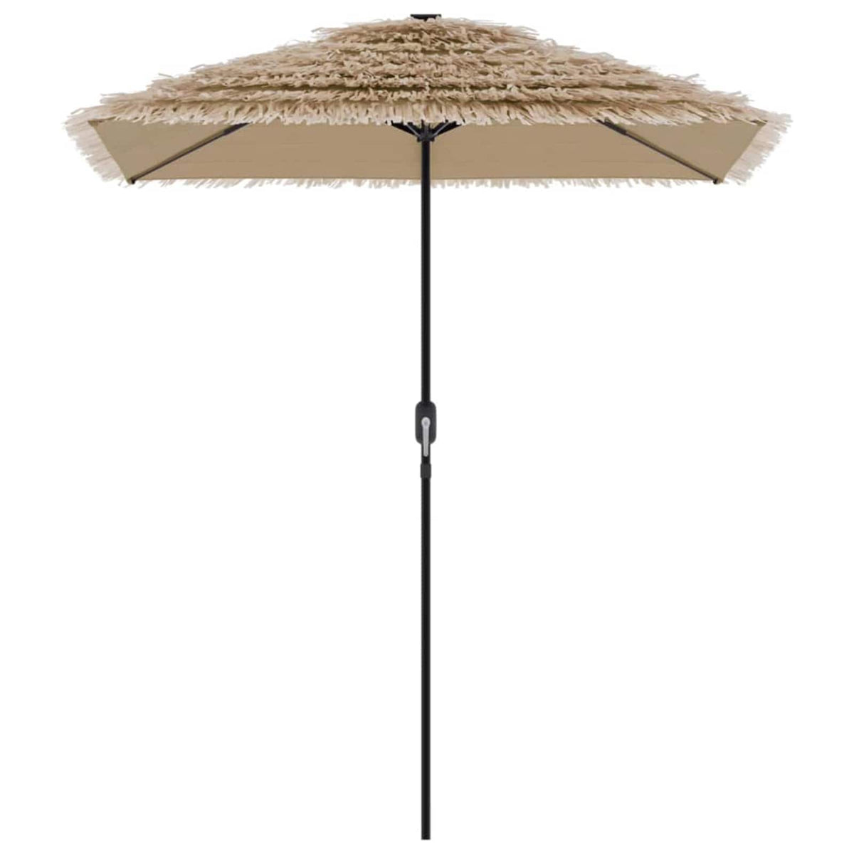 Garden Parasol with Steel Pole Brown 300x200x250 cm