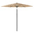 Garden Parasol with Steel Pole Brown 268x268x226 cm