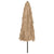 Garden Parasol with Steel Pole Brown 324x324x247 cm